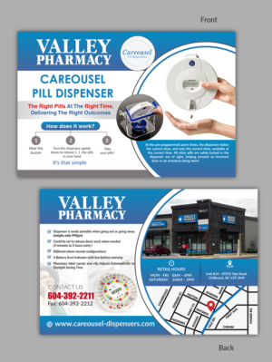 Valley Pharmacy promoting Careousel Pill Dispenser | Flyer-Design von innovative earth