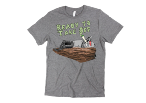 Robot, Ready to Take Off | T-shirt Design by Amduat Design