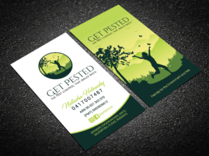 Female Pest Controller needs awesome business cards | Business Card Design by Hardcore Design