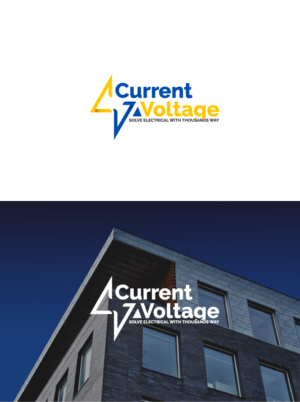 Our name - Current Voltage (Electrical Contracting).  We don't have a tag line so we invite you to come up with one.   | Logo-Design von Rzk