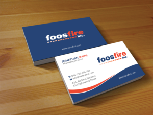 Business Card Design by Creations Box 2015 for Foos Fire, Inc. | Design #20937093