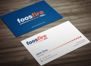 Business Card Design by haru_ichiban for Foos Fire, Inc. | Design #20928723