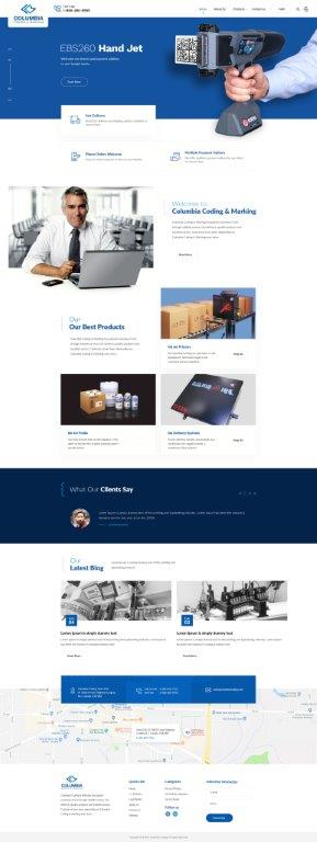 Web Design by Techeniac Services for Columbia Coding & Marking | Design #20957824