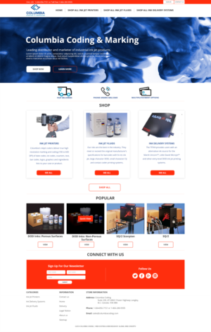 Web Design by TabDesigns for Columbia Coding & Marking | Design #20944370