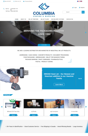 Web Design by Dan7180 for Columbia Coding & Marking | Design #20963774