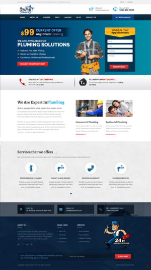 Web-Design von Designing Fever für Pipe Sharks LLC | Design #20974699