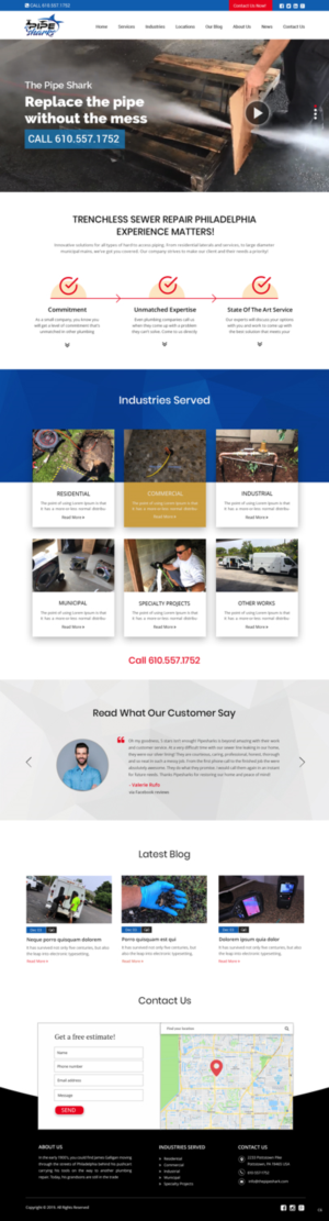 Web-Design von pb für Pipe Sharks LLC | Design: #20951439