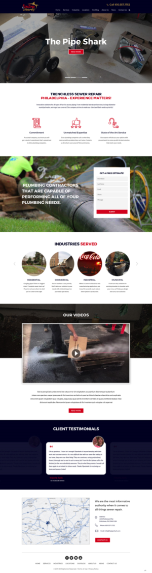 Web-Design von pb für Pipe Sharks LLC | Design: #20951440