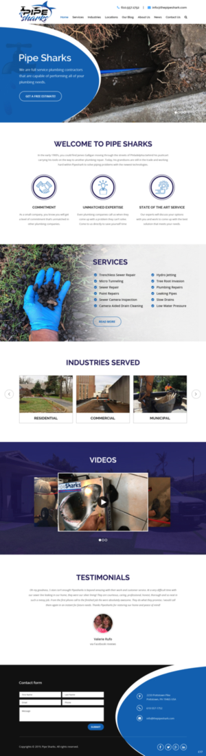 Web-Design von pb für Pipe Sharks LLC | Design: #20951444