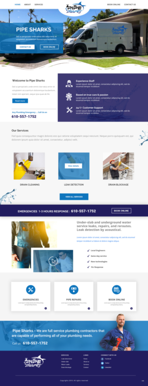 Web-Design von pb für Pipe Sharks LLC | Design: #20951446