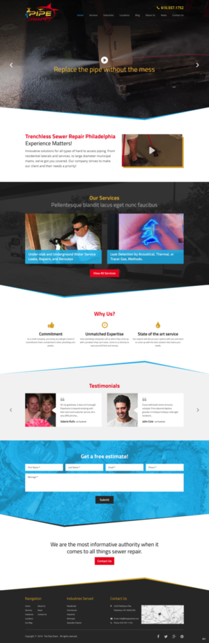 Web-Design von pb für Pipe Sharks LLC | Design: #20951452