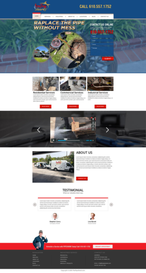 Web-Design von Tanvir für Pipe Sharks LLC | Design: #20960543