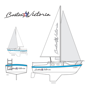 Design the name for my Sailboat | Signage Design by DAVIDEZIGN