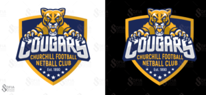 Churchill Football Netball Club & Cougars | Graphic Design by SofiaDesignStudio