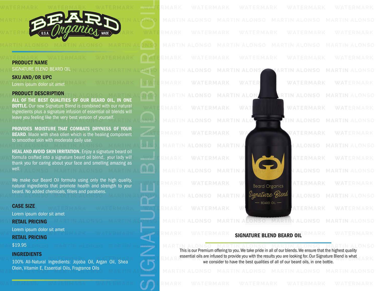 Graphic Design by Martin Alonso for Beard Organics LLC | Design #20974402