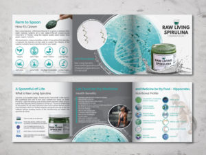 Raw Living Spirulina Square Trifold Brochure | Flyer-Design von alex989