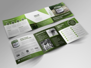 Raw Living Spirulina Square Trifold Brochure | Flyer-Design von Ena