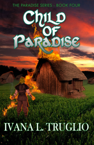 Fantasy book cover with burning house | Book Cover Design by edge design