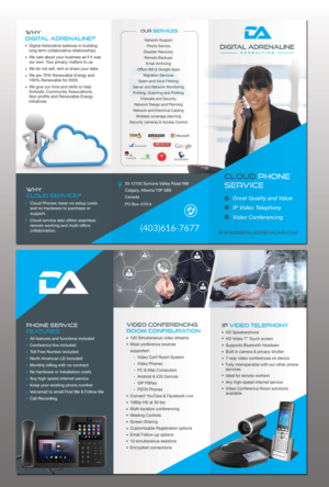 Cloud Phone Service Brochure | Brochure Design by Adylhere