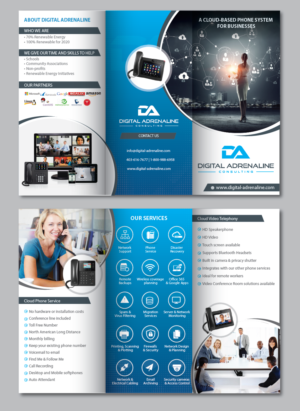 Cloud Phone Service Brochure | Brochure Design by alex989