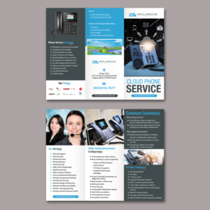 Cloud Phone Service Brochure | Brochure Design by aspiremedia