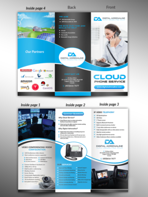 Cloud Phone Service Brochure | Brochure Design by innovative earth