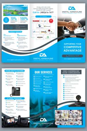 Cloud Phone Service Brochure | Brochure Design by BLUE WINGS