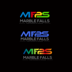 Mable Falls Public Self Storage or Marble Falls Preferred Storage or something using either name and MFPS | Logo Design by tejo