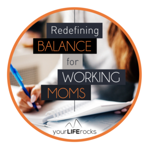 Podcast cover art for Redefining Balance Podcast for Working Moms | Podcast Design by Javelin Studio