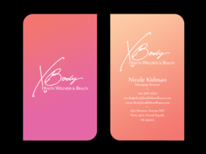 Xbody Health & Wellness Business Card Design | Business Card Design by Sandaruwan