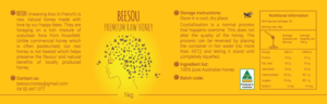 Australian Raw Honey Label Design for Beesou Honey | Label Design by Inaaina