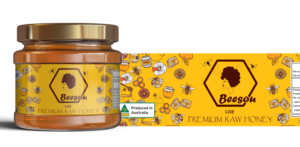 Australian Raw Honey Label Design for Beesou Honey | Label Design by Maestroto