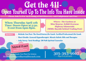 April 11th Event- Islamorada- Coaching/Tarot/Hypnotherapy | Flyer-Design von NATURAL SRI