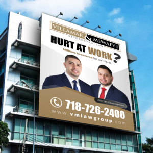 Billboard for Lawyers who handle work accident cases | Schilder-Design von ecorokerz