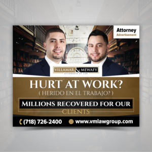 Billboard for Lawyers who handle work accident cases | Schilder-Design von SAI DESIGNS