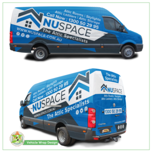 Nuspace- Attic Storage and Skylights.  | Car Wrap Design by Azhoeck