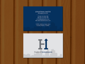 Business Card Design by Creations Box 2015 for Hanford Investments, LLC | Design #21117916