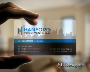 Hanford Investments Business Cards | Business Card Design by SL Designer