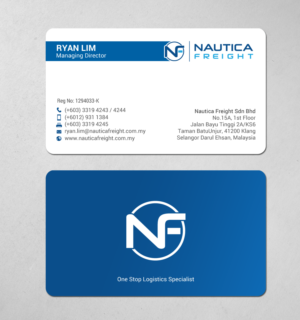 Business Card Design by chandrayaan.creative for Nautica Freight | Design #21102883