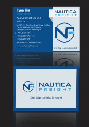 Business Card Design by bdebroy for Nautica Freight | Design #21148266