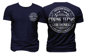 Crane Techs do it 24/7 Graphic T-Shirt | T-shirt Design by Bayu_susilo