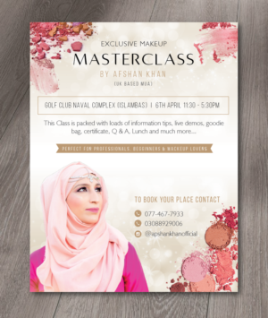 Flyer for Makeup Class | Flyer-Design von alex989