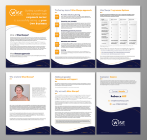 Wise Sherpa - a pdf brochure design project for an innovative new consulting business working wit... | Broschüren-Design von ecorokerz