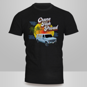 Tropical Overhead Crane Technician T-Shirt | T-shirt Design by Kero