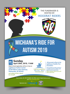 Michiana's Ride for Autism 2019 | Flyer-Design von innovative earth