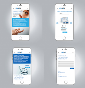 Contactlens Order Service - Redesign of Prototype | Web Design by M K G