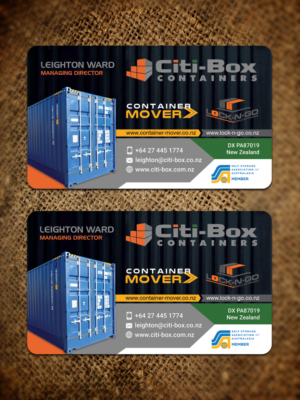 CITI-BOX CONTAINERS BUSINESS CARD | Business Card Design by Sandaruwan