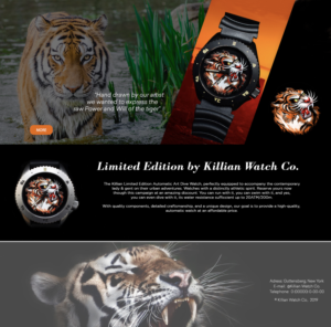 Killian Watch Co Indiegogo Campaign landing page design | Grafik-Design von Riv.