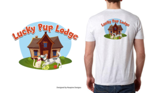 Lucky Pup Lodge (Pet boarding/daycare & grooming) | T-Shirt-Design von Nuepine Designs