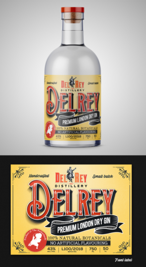 Dutch craft distillery needs labels designed for Gin bottle | Etikett-Design von SAI DESIGNS